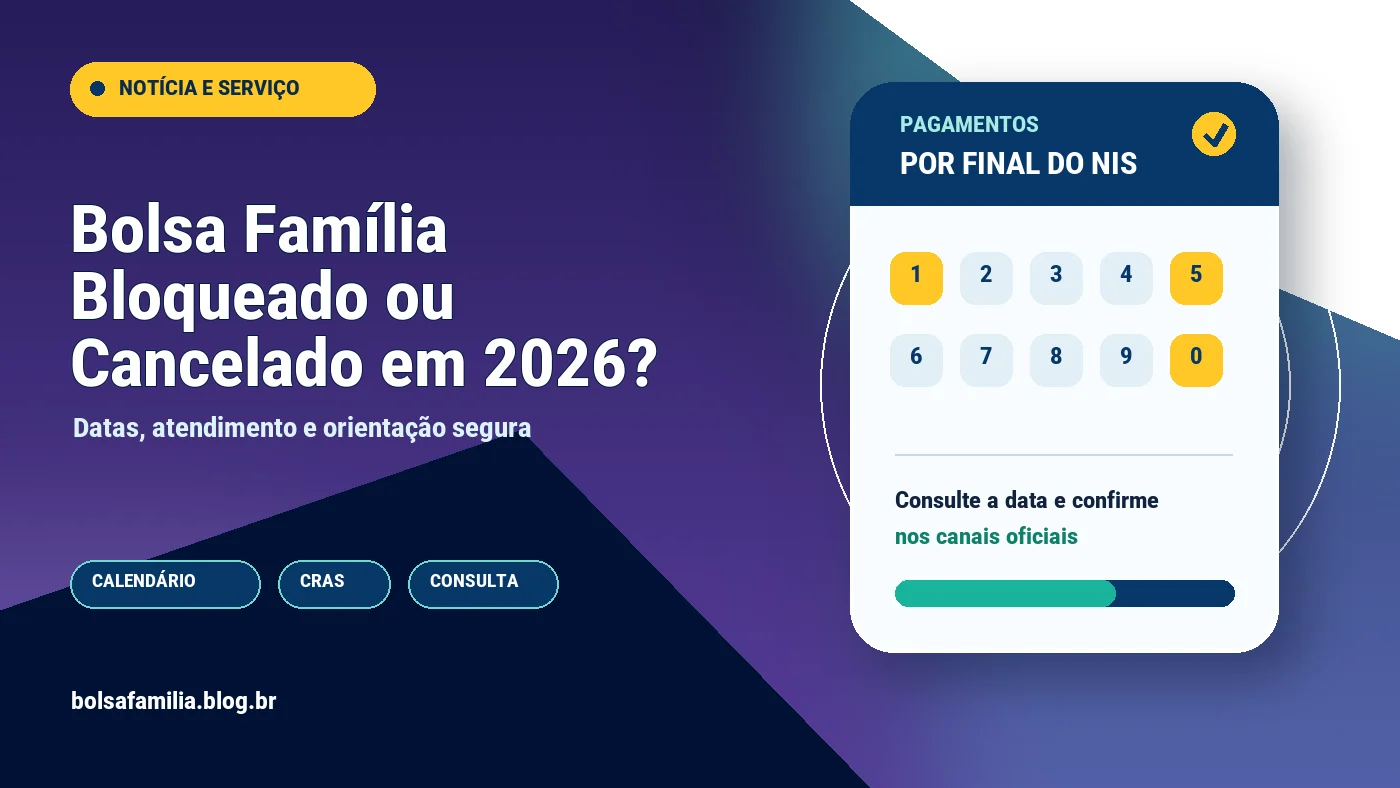 Bolsa Família Bloqueado ou Cancelado em 2026? Veja como Resolver