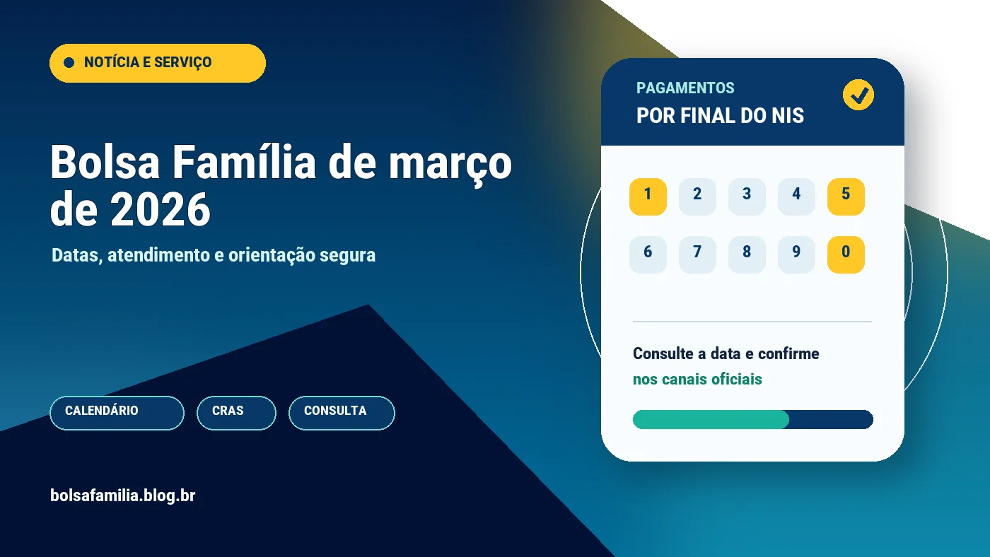 Bolsa Família de março de 2026: calendário, adicionais e biometria