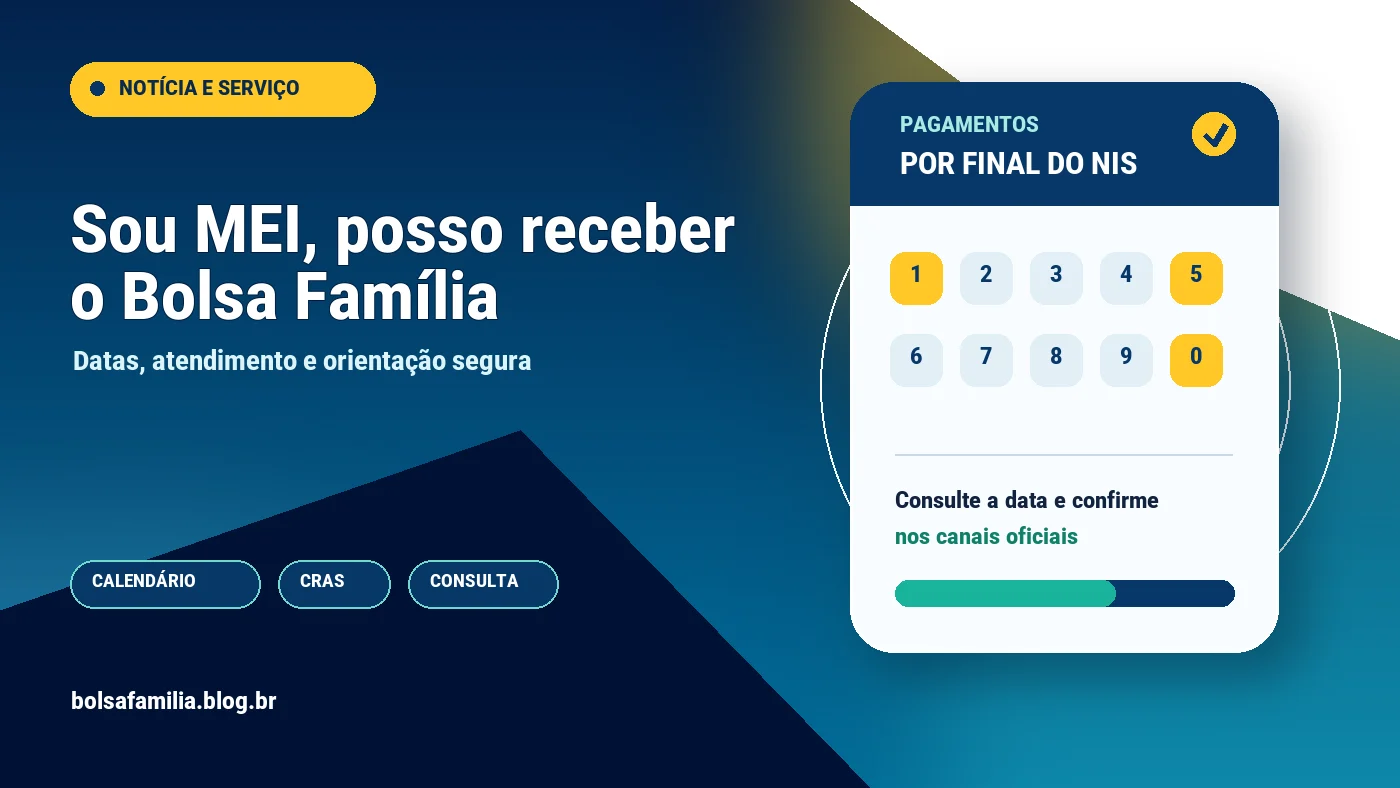 Sou MEI, posso receber o Bolsa Família em 2026? Veja as Regras